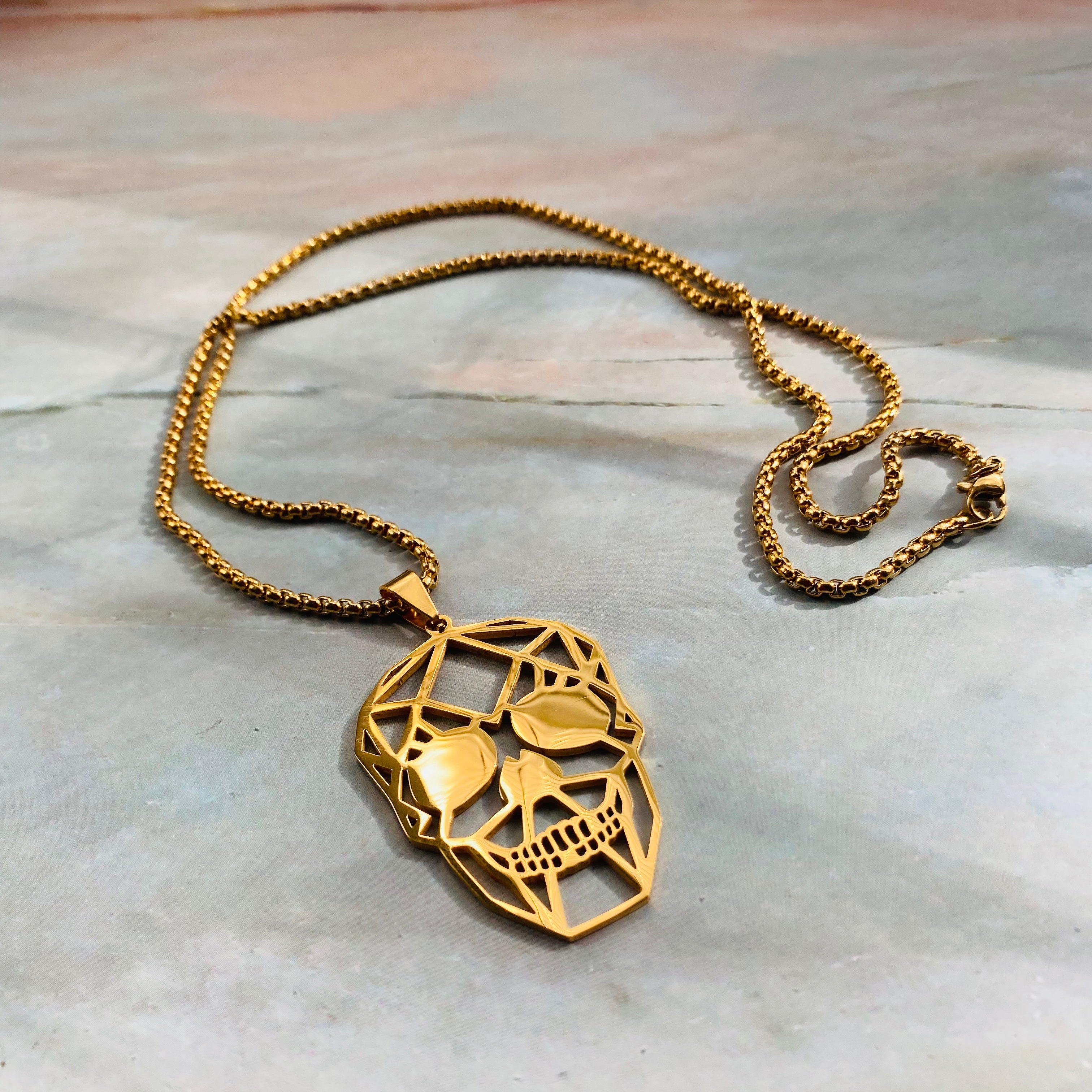 Flat Skull Necklace